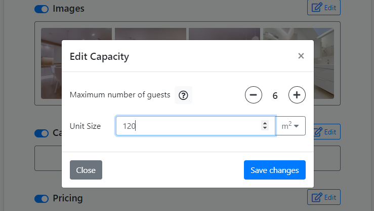 Step 10: Edit Unit Capacity