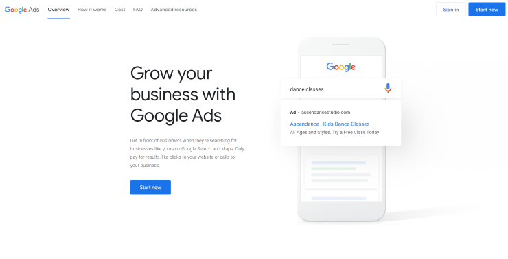 Create a Google Ads account