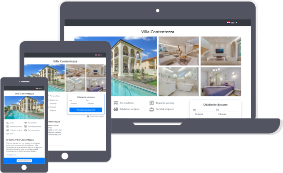 Vacation rental website