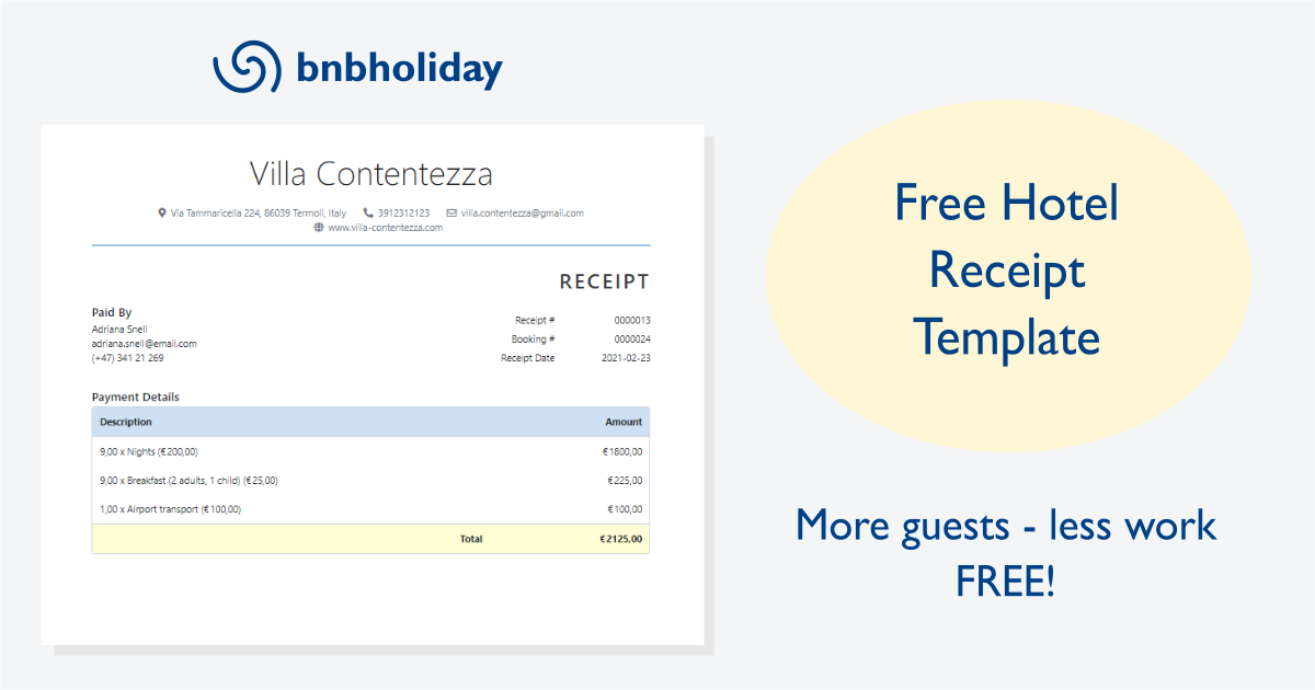 100 Free Receipt Templates  Print & Email Receipts as PDF